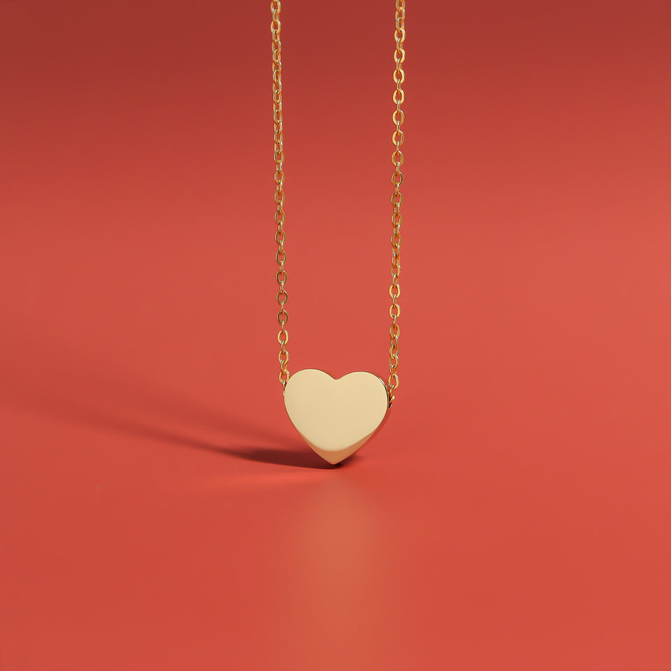 Amor|Collar Corazón Grabado